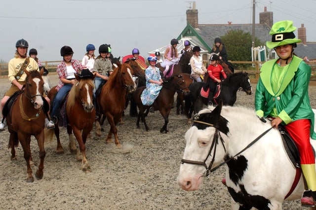 The North Lizard riding school fancy dress ride from 15 years ago. Can you spot anyone you know?