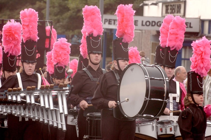 The annual Peterlee Carnival in 2009 with the Legionnaires jazz band on the march.