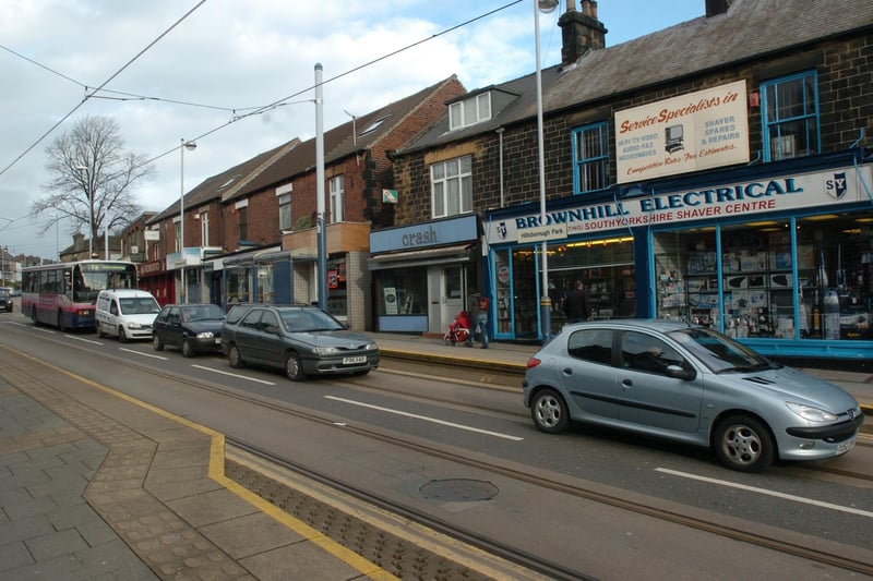 Shops in Hillsborough, pictured in 2011