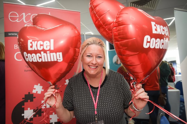 Among the many business women  exhibiting at Deepdale was Rachael Nixon from Excel Coaching
