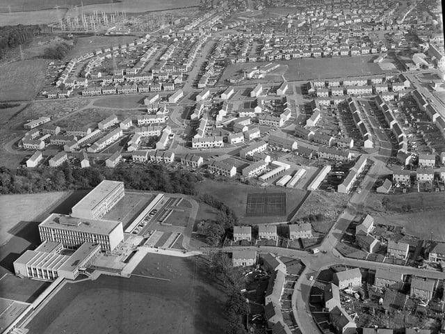 Aerial view of Currie in Edinburgh
