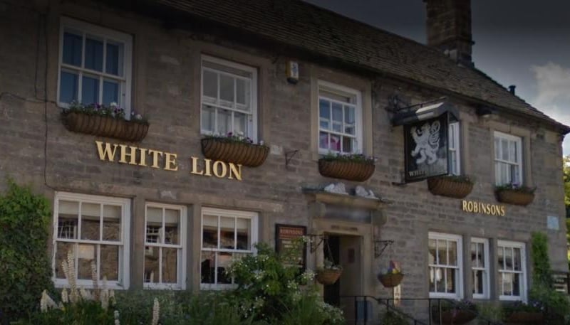 White Lion, Main Street, Great Longstone, Bakewell DE45 1TA. Rating: 4.6 out of 5 (300 Google reviews). "Great pub just off the Monsal trail. Food and service were great, very good menu, would definitely recommend."