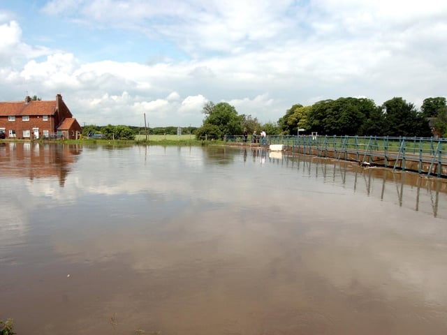 Police closed off the bridge at South Bramwith, after the river Don burst it's banks, flooding the area and cutting Fishlake off from the rest of Doncaster in 2007
