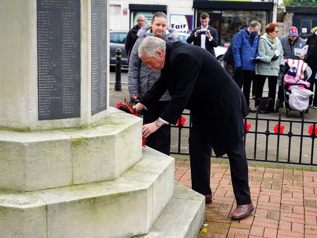 Wreaths were laid at the New Cross memorial