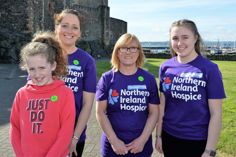 Leslie, Lucy, Deborah and Emma Brush are ready for the 2018 Carrick Hospice Walk. INCT 17-003-PSB