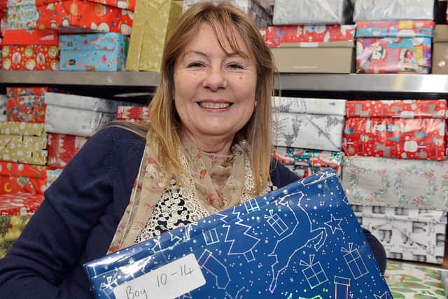 Sheffield woman Ann Birks has been busy creating over 500 christmas shoeboxes for children in Albania