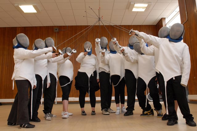 A fencing session 11 years ago. Does this bring back memories?