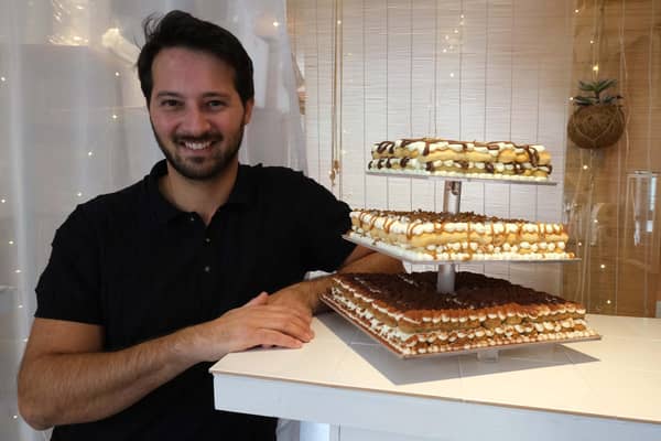 Mattia Paradiso has moved into Krynkl, the shipping container development at Shalesmoor, and hit a sweet spot with tiered tiramisu delights.