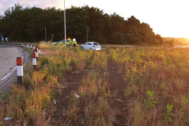 Police officers were told lies by the driver of a car found abandoned after a crash at the end of the Sheffield Parkway