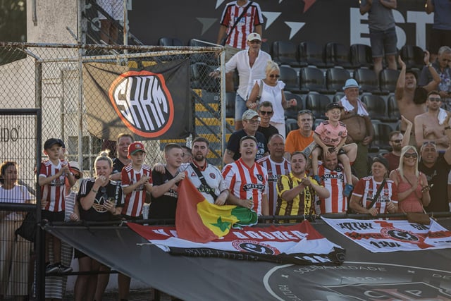 Sheffield United fans on tour in Casa Pia