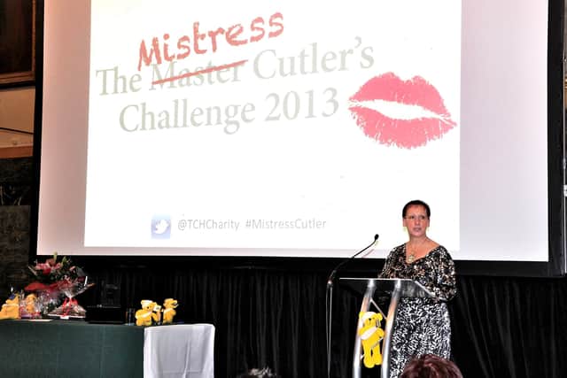 Julie speaking at the Mistress Cutlers Ball