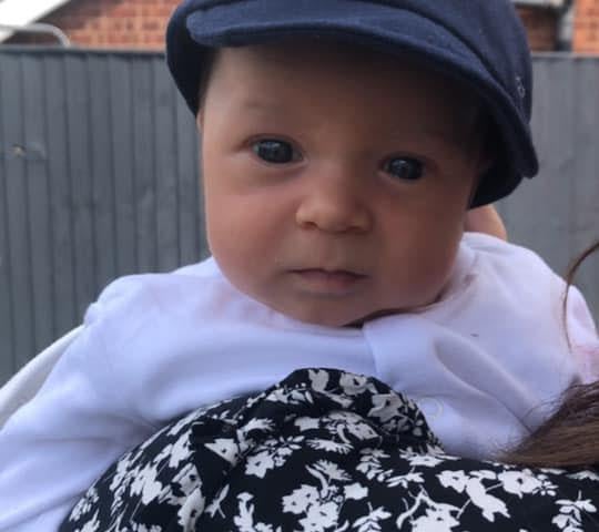 Harrison George Heath. Born 13th April 2020 at DRI.