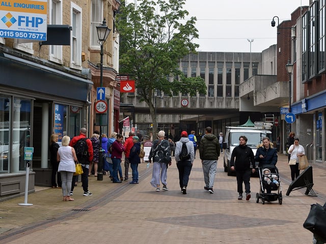 Mansfield town centre