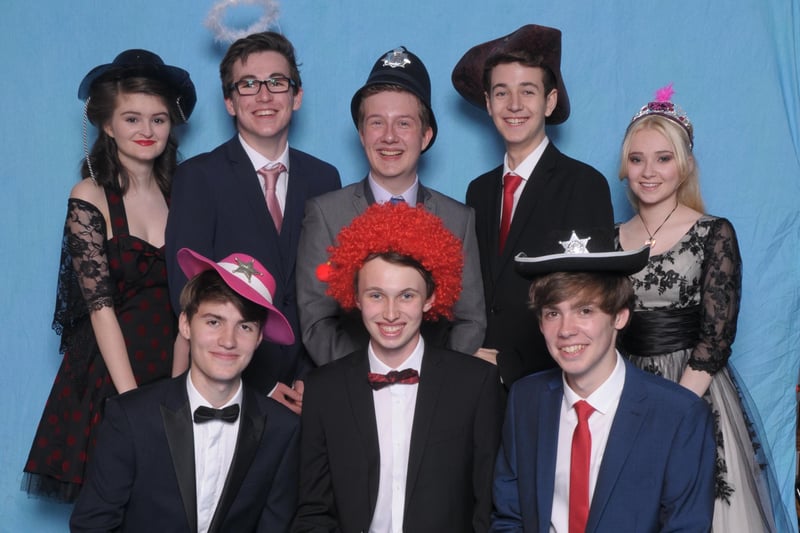 Fabuous headgear at Dinnington High School prom
