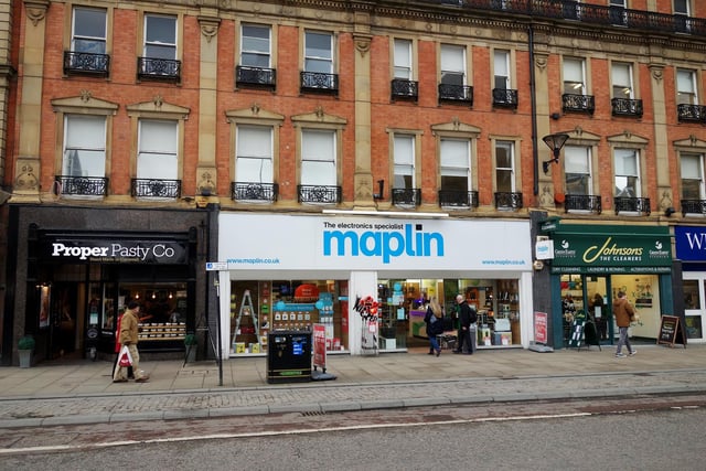 Maplin Electronics on Pinstone Street, Sheffield, in 2018
