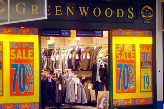 Greenwoods was in the picture in 2007 but was it a place you would go to for clothes?