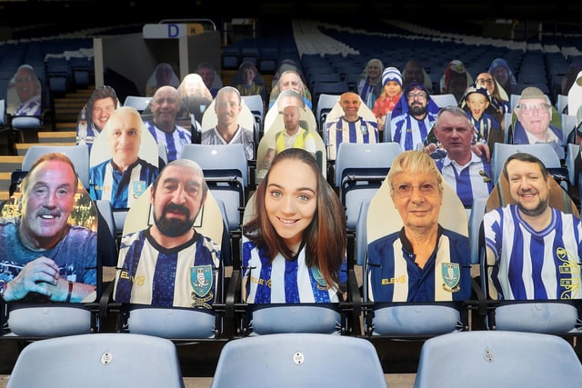The cardboard cut-outs offer Wednesday supporters the opportunity to 'be there' and will be in situ for each of the Owls remaining home games.