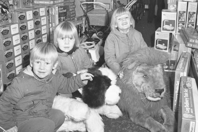 Look at the joy on the faces of these children as they look round the toy department at Lermans in 1977.