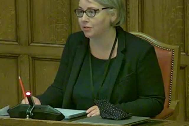 Alexis Chappell, strategic director of adults' care and wellbeing at Sheffield City Council, said that that the ambition is to cut hospital discharge waiting times to 24 hours. Picture: Sheffield Council webcast