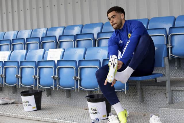 Scotland's Che Adams during a training session at Oriam (Photo by Craig Williamson / SNS Group)