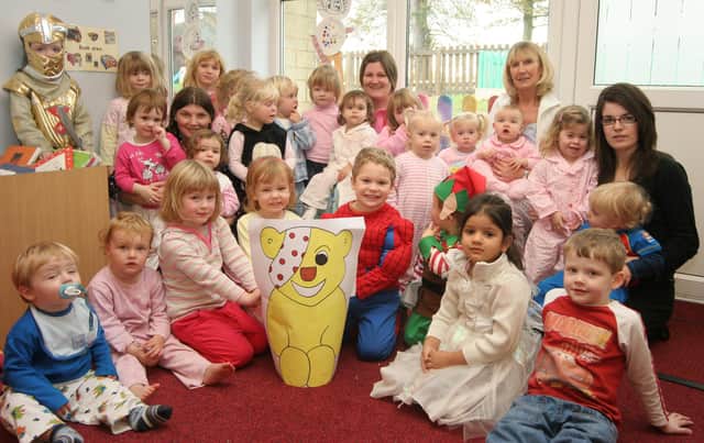 Sunshine nursery dressed up for Children in Need in 2007