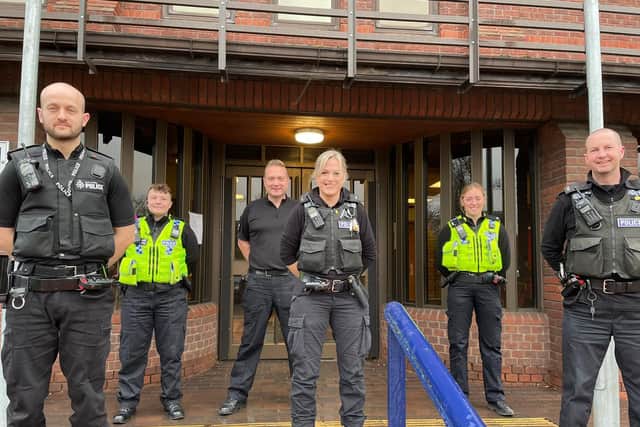 Members of the new policing team for Page Hall. Picture: South Yorkshire Police