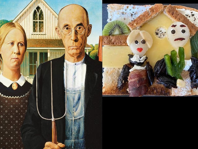 Caroline Barnes, a human resources business partner at the University of Portsmouth, has been recreating famous paintings on her toast