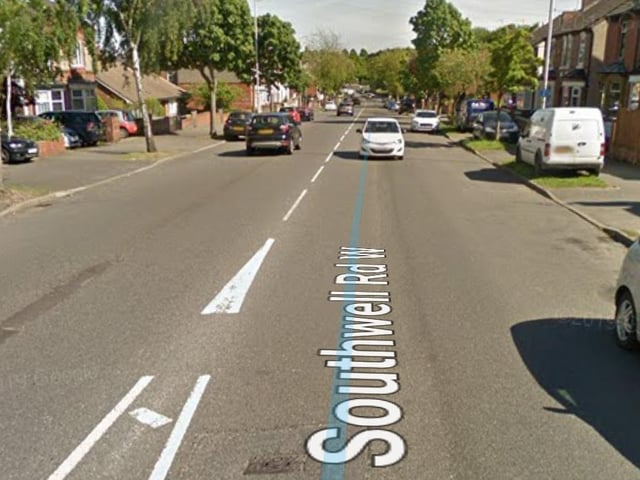 The A6191 is one of the busiest roads in Mansfield, and comes in 2nd, with 92 accidents.