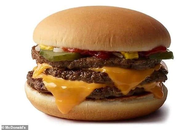 McDonald's is selling a triple cheeseburger.