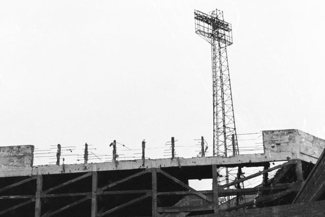 Work started on a £200,000 reconstruction of Sunderland Football Club's Roker End in 1982.