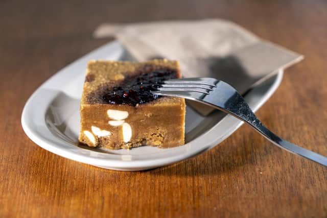 The peanut butter and jelly brownie at Marmadukes on Cambridge Street. Picture Scott Merrylees