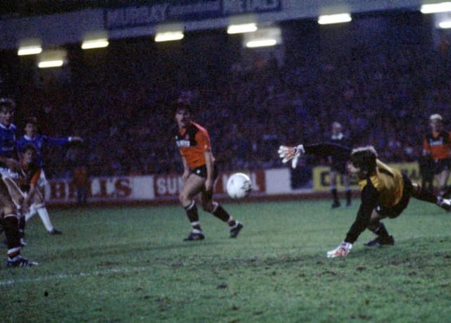 McCoist's first European goal came against Bohemians in October 1984