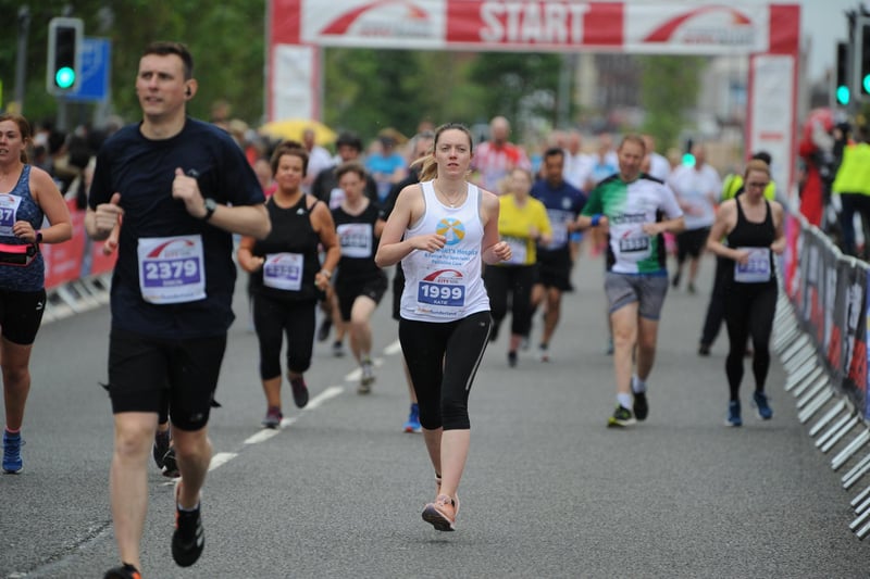 Runners take to the streets of Sunderland in the City Runs 10k and half marathon.