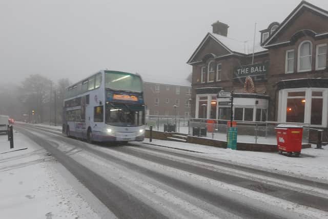 Snow is forecast in Sheffield on Thursday