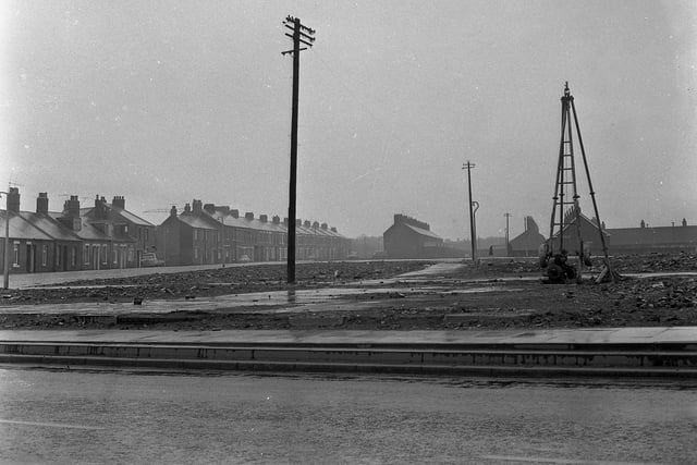 Carley Road, Southwick, was pictured 54 years ago at a time when new housing development was being planned.