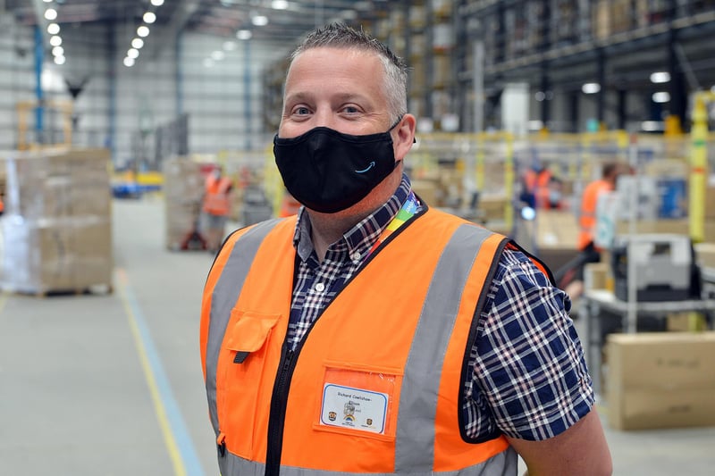 Site leader Richard Cowlishaw-Ellison is responsible for the Barlborough warehouse which is the equivalent size of approximately seven Premier League football pitches.