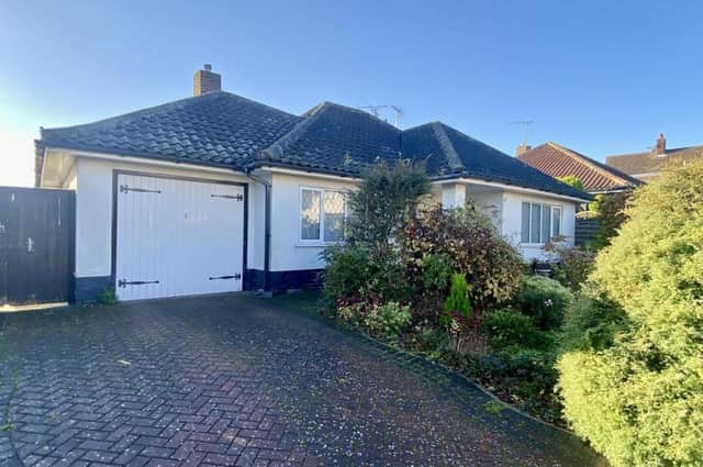 Welcome to the detached, two-bedroom bungalow on Dorchester Drive in Mansfield, which is on the market for at least £250,000 with estate agents David Blount.