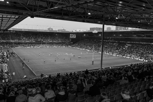 England were well supported when they played Greece in the group stages of the Rugby League World Cup at Bramall Lane, Sheffield, yesterday (Photo: Harry Sykes)