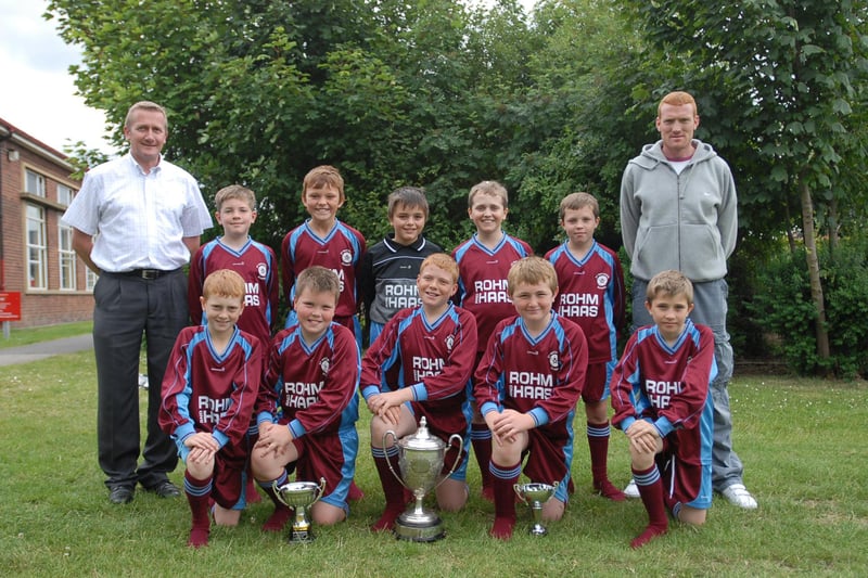 Jarrow's St Matthew's RC Primary School team was excellent at winning trophies in 2006. Can you spot someone you know in the photo?