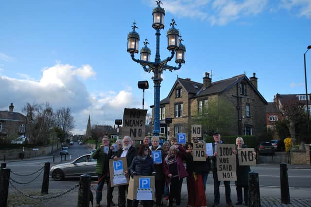 Residents campaigning against the parking zone. Sheffield Council has cut down the size of a massive parking zone many said was not needed following thousands of complaints.