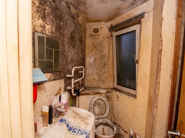 Mould in one of the apartment bathrooms.

Picture: Habibur Rahman