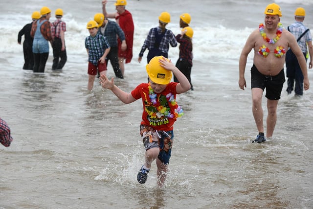 The St Clares Boxing Day Dip 2015 at Sandhaven Beach. Remember it?