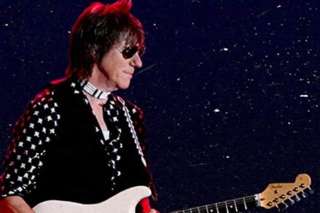Guitarist Jeff Beck, who shared the Sheffield City Hall stage with a surprise appearance by his musical collaborator, Johnny Depp