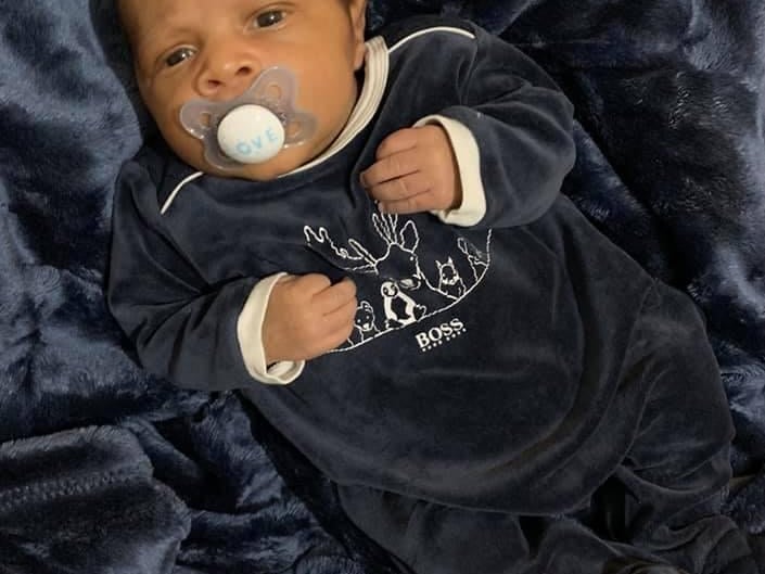 Kay Odion, said: "My last of 6 baby boy Tane Odion born 18th December 2020 (second lockdown) weighing 5lb11 started giving us his gorgeous smiles and completed our family."