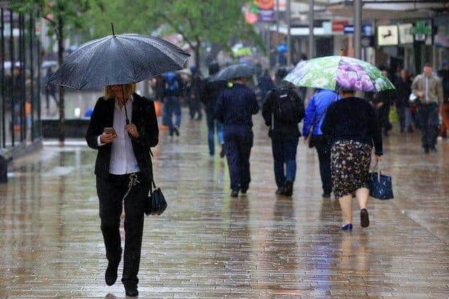 The Met Office forecast suggests it is set to be a cloudy day, generally dry in the morning but some outbreaks of rain or showers spreading northwards in the afternoon.