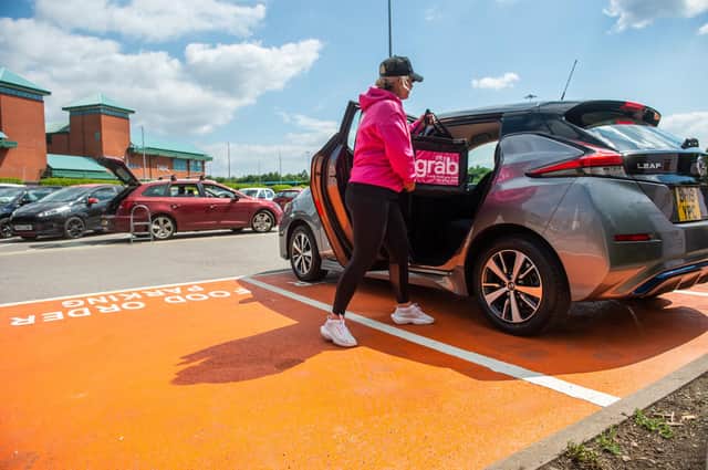 The new food order parking bays at Meadowhall shopping centre in Sheffield. Photos by Meadowhall.