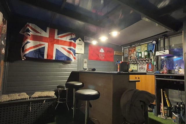 Richard Barnes shared this photo of his home bar.