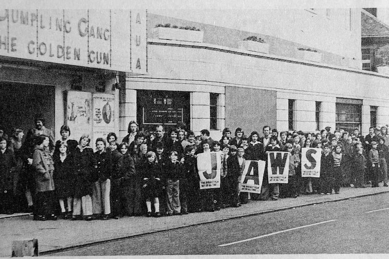 Jaws was the the big attraction at Falkirk's ABC Cinema with huge queues.
The blockbuster broke all box office records at the cinema since it converted into a triple complex in 1973.
