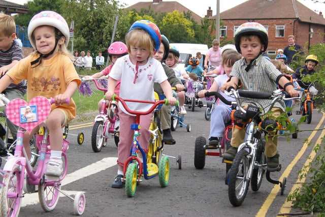 Children from the Mortimer Primary School nursery were taking part in their annual pedal push in this photo from 18 years ago.