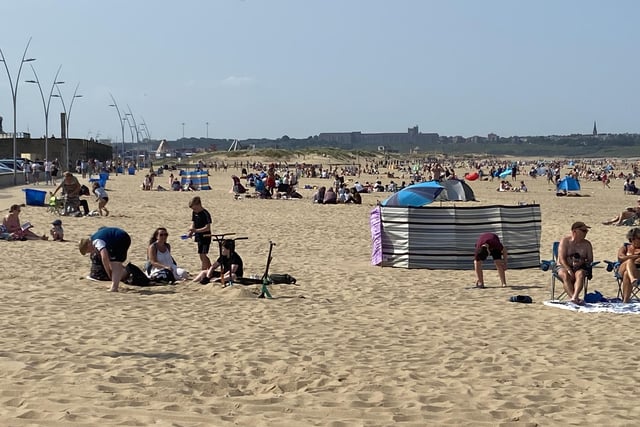 As lockdown measures were eased, crowds flocked to South Shields beaches to make the most of the weather on Wednesday, June 24, the hottest day of the year so far.
